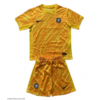 Țările de Jos Portarii Echipament de Fotbal Replică European 2024 Copii Deplasare (+ Șorturi)